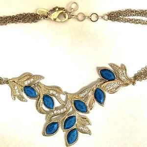 Blue Lapis Statement Necklace by Amrita Singh